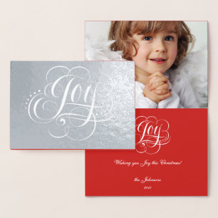 Carte Dorée Joie au monde Christian Luxury Noël Custom
