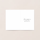 Carte Dorée Joie de l'arbre de Noël amour paix colombe blanche (Intérieur)