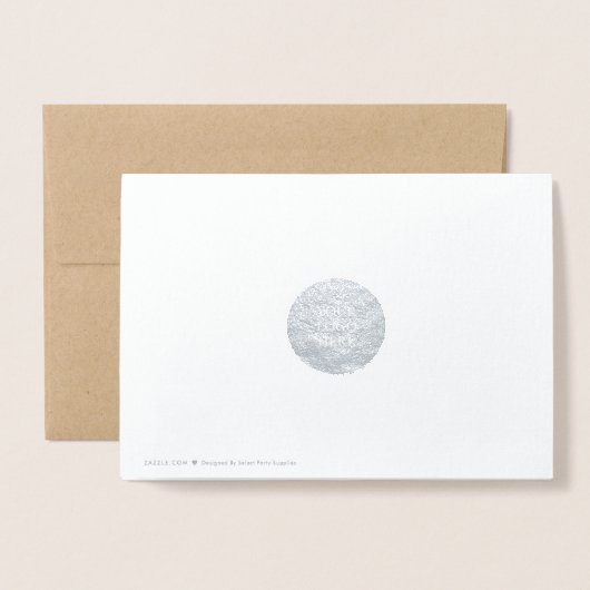 Carte Dorée Joie et flocon de neige | Salutations de vacances (Derrière avec enveloppe)