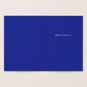 Carte Dorée Joie ! Joyeux Noël Noël Arbre Bleu Vos Paroles (Intérieur)