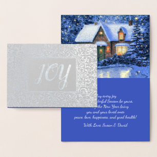 Carte Dorée Joie. Noël de luxe