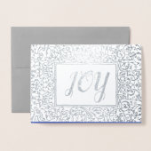 Carte Dorée Joie. Noël de luxe (Devant avec enveloppe)