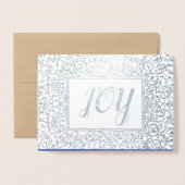 Carte Dorée Joie. Noël de luxe (Devant avec enveloppe)