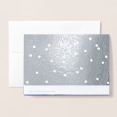 Carte Dorée Joie. Village neige Noël Luxe Véritable (Derrière avec enveloppe)