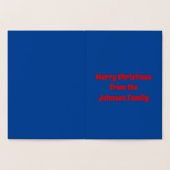 Carte Dorée Joli Camel de Noël personnalisé (Intérieur)