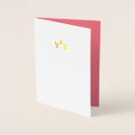 Carte Dorée Joli Gold & Rose Princesse Joyeux anniversaire<br><div class="desc">Carte d'anniversaire en blanc avec une couronne de princesse en feuille d'or et le nom de la fille d'anniversaire dans un joli script.</div>