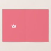 Carte Dorée Joli Gold & Rose Princesse Joyeux anniversaire (Intérieur)