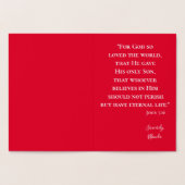 Carte Dorée Joli Joyeux sapin de Noël (Intérieur)