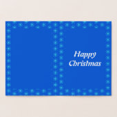 Carte Dorée Joli Noël Walrus et Snowflakes Custom (Intérieur)