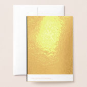 Carte Dorée Joli Vampire Personnalisé d'Halloween (Derrière avec enveloppe)