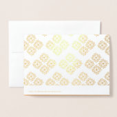 Carte Dorée Jolie impression de mandala pour relaxation d'anni (Derrière avec enveloppe)