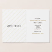 Carte Dorée Jour de remise des diplômes de l'athlète de softba (Intérieur)