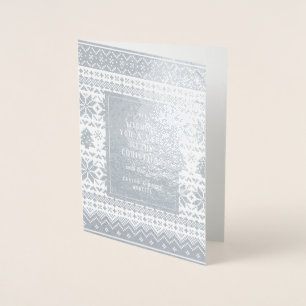 Carte Dorée Jour férié de Noël nordique