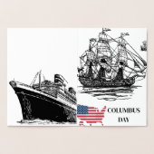 CARTE DORÉE JOURNÉE DE COLOMB (Intérieur)