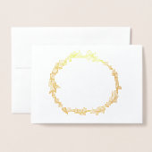 Carte Dorée Joyeuse Crise (Devant avec enveloppe)