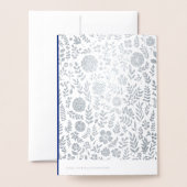 Carte Dorée Joyeuse Pâque. Étoile de David et Kiddouch  (Derrière avec enveloppe)