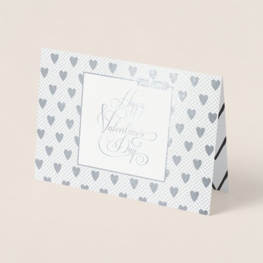 Carte Dorée Joyeuse Saint-Valentin Élégance Luxe Moderne (Devant)