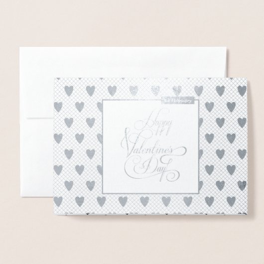 Carte Dorée Joyeuse Saint-Valentin Élégance Luxe Moderne (Devant avec enveloppe)