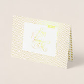 Carte Dorée Joyeuse Saint-Valentin Élégant Luxe Or (Devant)