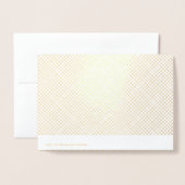 Carte Dorée Joyeuse Saint-Valentin Élégant Luxe Or (Derrière avec enveloppe)