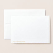 Carte Dorée Joyeuse Saint-Valentin Élégante Classique (Derrière avec enveloppe)