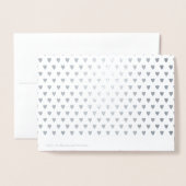 Carte Dorée Joyeuse Saint-Valentin Élégante Classique (Derrière avec enveloppe)