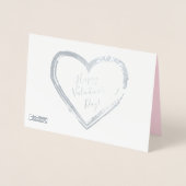 Carte Dorée Joyeuse Saint-Valentin Élégante Classique (Devant)