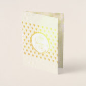 Carte Dorée Joyeuse Saint-Valentin Élégante Luxueuse Or (Devant)
