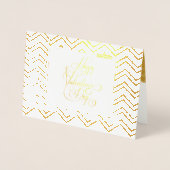 Carte Dorée Joyeuse Saint-Valentin Élégante Luxueuse Or (Devant)