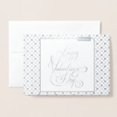 Carte Dorée Joyeuse Saint-Valentin Élégante Moderne Sublime (Devant avec enveloppe)