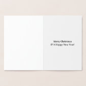 Carte Dorée Joyeuses Fêtes (Intérieur)