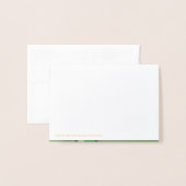 Carte Dorée Joyeuses fêtes (Derrière avec enveloppe)