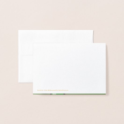 Carte Dorée Joyeuses fêtes (Derrière avec enveloppe)