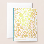 Carte Dorée Joyeuses fêtes | Christmas Angel Luxe Real (Derrière avec enveloppe)