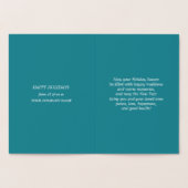 Carte Dorée Joyeuses fêtes | Christmas Angel Luxe Real (Intérieur)