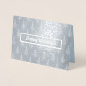 Carte Dorée Joyeuses fêtes. Le luxe de Noël réel (Devant)