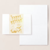 Carte Dorée Joyeuses Pâques (Affichage)