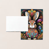 Carte Dorée Joyeuses Pâques 2 (Affichage)