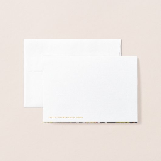 Carte Dorée Joyeuses Pâques 2 (Derrière avec enveloppe)