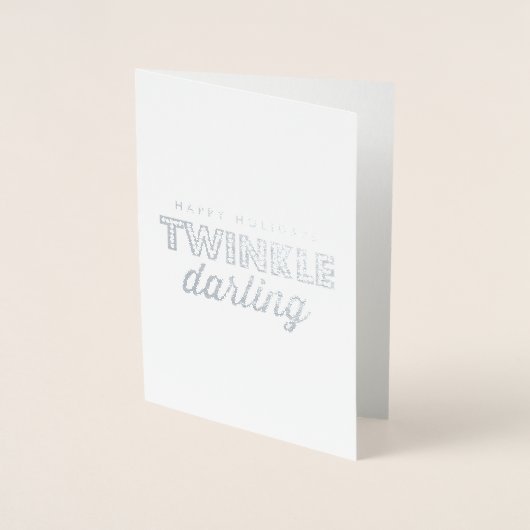 Carte Dorée Joyeuses vacances Twinkle Darling (Devant)