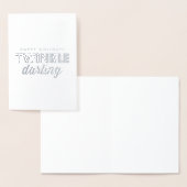 Carte Dorée Joyeuses vacances Twinkle Darling (Affichage)