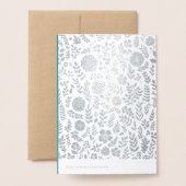 Carte Dorée Joyeux 25e anniversaire Luxe (Derrière avec enveloppe)