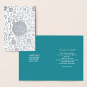 Carte Dorée Joyeux 25e anniversaire Luxe (Affichage)