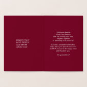Carte Dorée Joyeux 30e anniversaire Luxe (Intérieur)