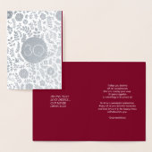 Carte Dorée Joyeux 30e anniversaire Luxe (Affichage)