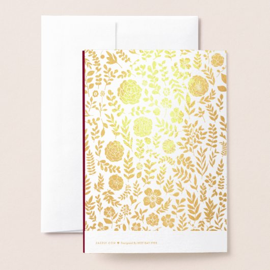 Carte Dorée Joyeux 30e anniversaire Luxe (Derrière avec enveloppe)