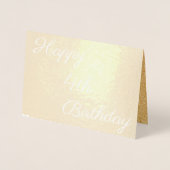 Carte Dorée Joyeux 4ème anniversaire d'or (Devant)