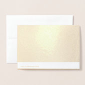 Carte Dorée Joyeux 4ème anniversaire d'or (Derrière avec enveloppe)