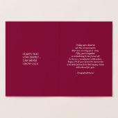 Carte Dorée Joyeux 50e anniversaire de Mariage luxe (Intérieur)