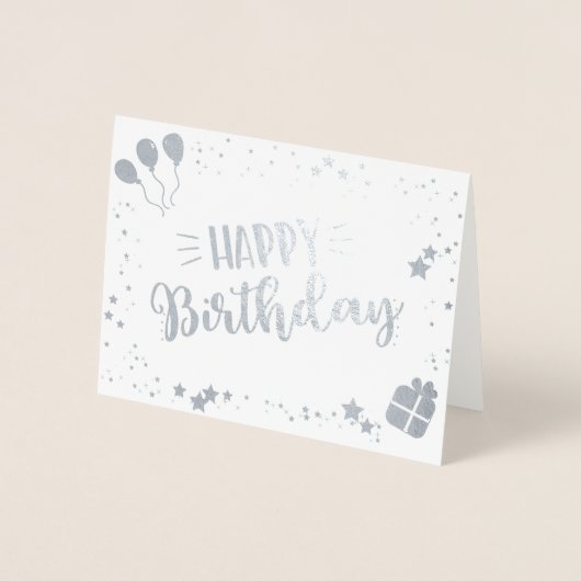 Carte Dorée Joyeux anniversaire (Devant)